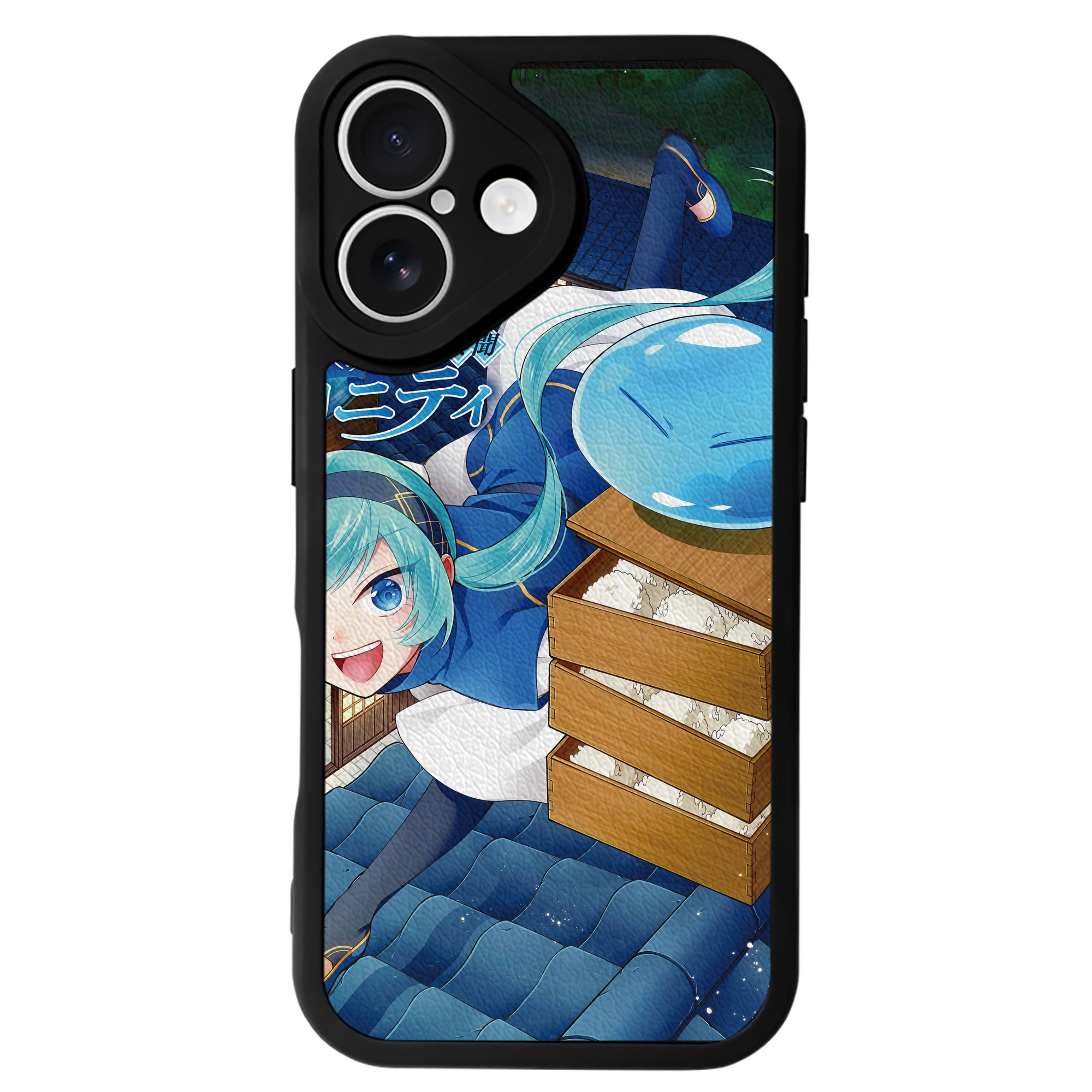 （画像用） 転スラ Regarding Reincarnated to Slime 【iPhone 16シリーズ対応】シリコンスマホケース（レザー調） 材質：シリコン